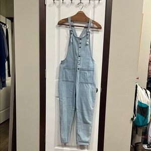 Forever 21 Light Blue Denim overalls